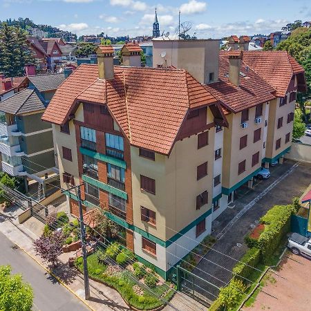 Apartamento Palladio 304 - Gramado 400 metros Rua Coberta Exterior foto