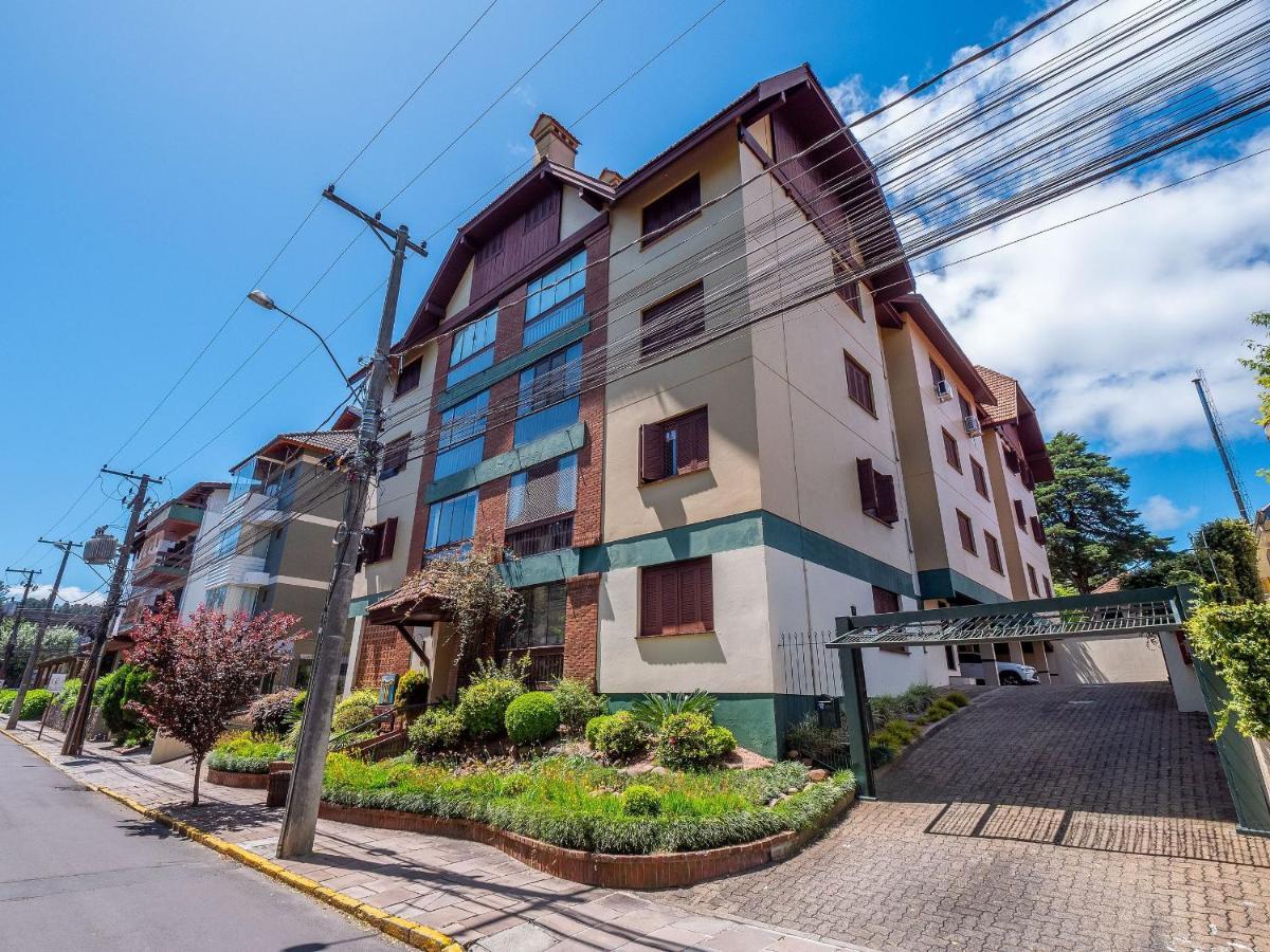 Apartamento Palladio 304 - Gramado 400 metros Rua Coberta Exterior foto